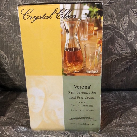 Crystal clear 5 pcs Beverage Set - Picture 2 of 6